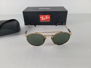 RAY BAN Sunglasses Round Ii Titanium RB8237 313852 Arista w Green 50-20-140 - Picture 1 of 17
