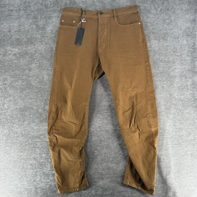 G-Star Raw Arc 3D Jeans Worn In Oxide Ocre Gd Button Fly Men’s Size 36 36x32 NWT - Image 1 of 4