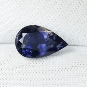 2,47 ct LUCIDO MASSICCIO VIOLA BLU - IOLITE NATURALE pera Vedi Vdo 959 CL - Foto 1 di 2