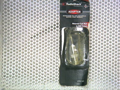 Scanner Antenna Adapter BNC Female - Motorola Male - RadioShack 278-160 2780160 - Image 1 of 2