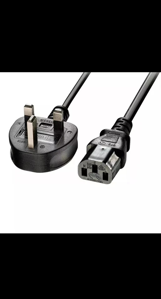 Dell  1.8 m Kettle  Power Cable - Black (RB-250) - Image 1 of 1