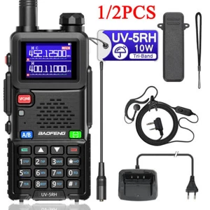 1/2 SATZ BAOFENG UV-5RH WALKIE TALKIE SPRECHFUNKGERÄTE HAND-FUNKGERÄT 999-KANÄLE - Bild 1 von 19