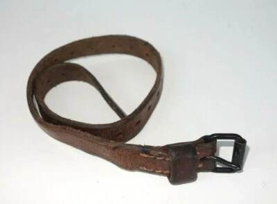 PACKRIEMEN / Lederriemen - ehem. schweizer Armee - mit Gürtelschnalle -   - Bild 1 von 4