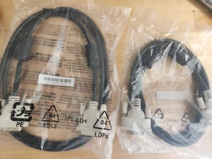 NEW! Lot of 2 DVI-I TO DVI-I Cable Male To Male Single Link Monitor Display Wire - Picture 1 of 4