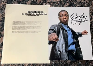 Wesley Snipes handsigniertes 8x10 Foto Major League & Blade mit Fan Club Brief - Bild 1 von 5