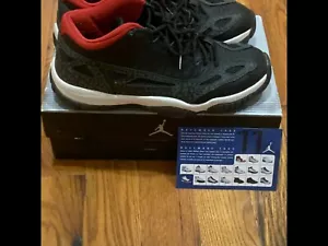 Size 11.5 - Jordan 11 Retro Low IE Black Charcoal Red 2003 - Picture 1 of 8