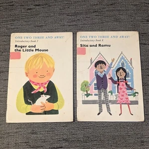 x2 Vintage Roger Red And The Little Mouse Sita Ramu 70s One Two Three And Away - Picture 1 of 13