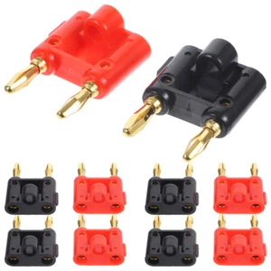 10 Pezzi Connettore a Banana Plug Clip Jack Spine Bannana per Altoparlanti - Foto 1 di 12