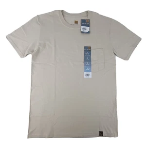 Gold Toe Men's Crew Neck Pocket T-Shirt Size Small 34-36 Cobblestone New  - Picture 1 of 6