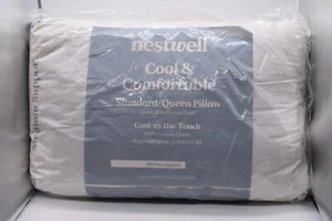 Nestwell Cool & Comfortable Standard/Queen Pillow, Medium Support Hypoallergenic