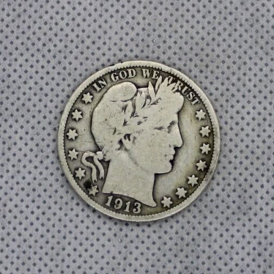 1913 Barber Half Dollar Coin - Image 1 of 2