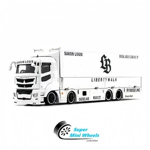 GCD 1:64 LB-Trucks Mitsubishi Fuso Super Great Transporter Athlete – White - Picture 1 of 5