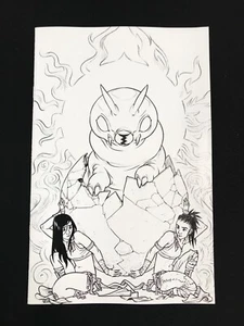 MOTHRA QUEEN OF THE MONSTERS #2 1:50 CAMPBELL B&W FULL ART - Picture 1 of 4