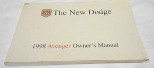 1998 DODGE AVENGER OWNER'S MANUAL. VERY NICE CONDITION / FREE SHIP - Picture 1 of 3