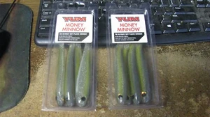 Yum "money minnow" soft baits, 8 ct, 4 1/2", free shipping - Picture 1 of 3