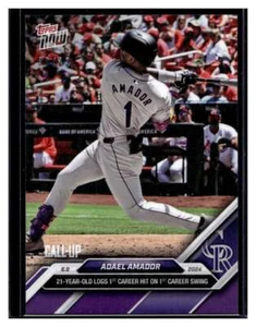 2024 Topps Now #282 Adael Amador Purple Parallel #d 6/25 RC - Picture 1 of 2