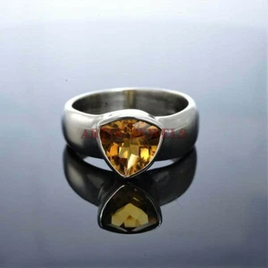 Natural Citrine Gemstone with 925 Sterling Silver Ring for Women's #4075 - Picture 1 of 10