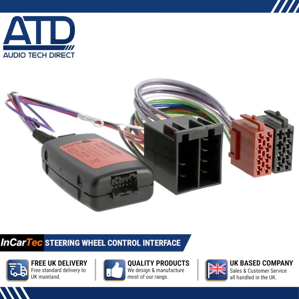 Steering Wheel Interface ISO For Vauxhall Corsa C Omega Signum Sintra Vectra B C - Image 1 of 4