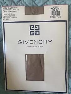 Givenchy Body Gleamers 157 Size B Pale Gold Shimmery Ultra Sheer Leg Pantyhose - Picture 1 of 8