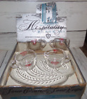 Vintage Federal Glass Co Valley Forge Beer Hospitality Snack Set