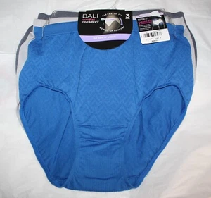 New set/3 BALI comfort revolution BRIEF ak88 microfiber GRAY BLUE LIGHT DARK 6-7 - Picture 1 of 4