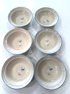 Brickoven Stonewear Goose Duck Cereal Bowls Bundle Set of 6 - Picture 1 of 6