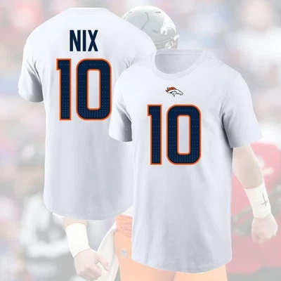 SALE 30% - Bo Nix #10 Denver Broncos 2025 Name & Number Gift For Fans - Image 1 of 4
