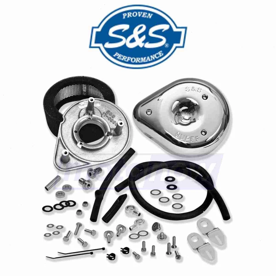 S&S Cycle Air Cleaner Kit for 1999-2007 Harley Davidson FXST Softail jg - Image 1 of 4