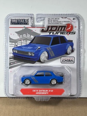 Sintonizadores Jada 1/64 JDM 1973 Datsun 510 carrocería ancha Jonsibal difícil de encontrar Foto 1 de 4