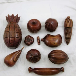 11 Früchte Handarbeit Handarbeit Ananas, Apfel, Birne Tomate usw. - Bild 1 von 11