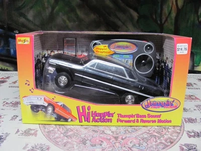 Maisto 1/25 Impala Jumpin’ Hop Rods Lowrider Car Wired Remote Control Black - Image 1 of 4