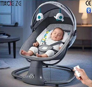 Culla multifunzionale neonato con bluetooth per musica zanzariera a dondolo - Imagen 1 de 15