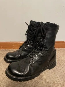 Mens Corcoran Military Leather Field Boots Model 1525 Black Size 10 1/2 E USA - Picture 1 of 23