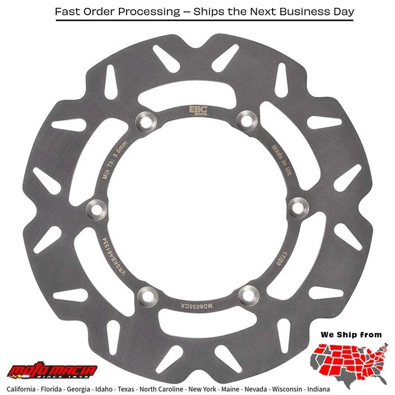 Rotor (disco de freno) EBC Husqvarna FE 350S 2015-2022 KTM 150 XC-W 2017-2019 - Image 1 of 1