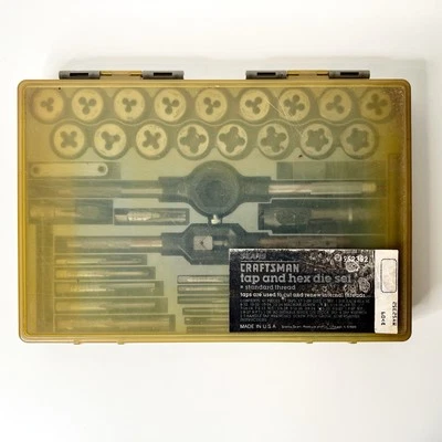 Vintage Rare Sears Craftsman Tap  and Hex Die 41 piece Set No.952352 made in USA - Image 1 of 4