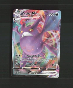 Tarjeta Holo Pokémon Crobat VMAX 045/072 Shining Fates ultra rara casi nueva - Imagen 1 de 10
