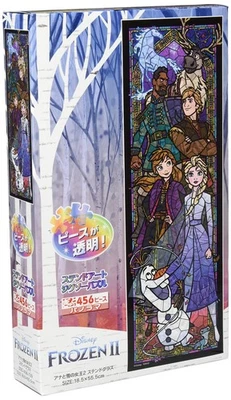 456 Piece Jigsaw Puzzle Disney Frozen 2 Stained Glass Gyutto Series Stained Art - Image 1 of 4