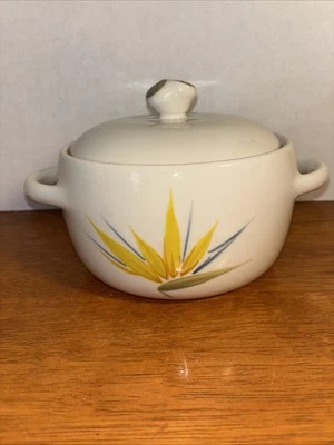 Winfield Ware Bird Of Paradise Casserole Covered Serving Dish California Pottery - Image 1 of 3