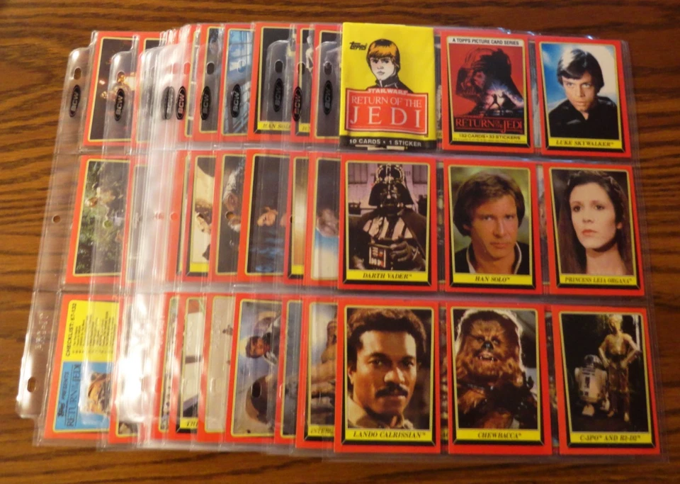 1983 Topps Star Wars Return Of The Jedi Cards Complete Set (1-132) Nm-Mint - Image 1 of 1