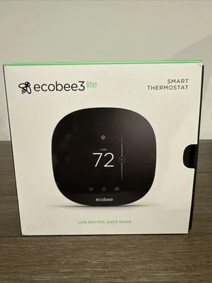 Ecobee 3 Lite Wi-Fi Smart Smart Thermostat - Black - - Image 1 of 4