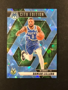 2024-25 Mosaic Damian Lillard City Edition #285 Ice Mosaic 056/125 SP Bucks - Picture 1 of 2