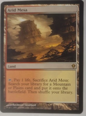 Arid Mesa Zendikar Fetchland Regular Rare Card 211/249 Near Mint Condition - Image 1 of 2