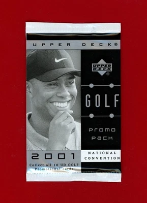 2001 Upper Deck Golf National Convention Promo Pack - 1TW TIGER WOODS Heroes RC? - Image 1 of 3