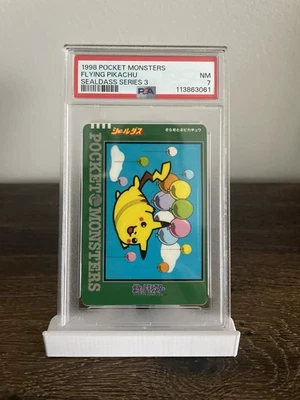Pokemon 1998 Flying Pikachu Bandai Sealdass Series 3 PSA 7 - Image 1 of 2