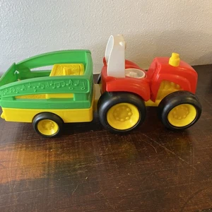 Fisher Price Little People Tow 'N Pull Tractor Farm Truck Working Sounds 2013 - Bild 1 von 11
