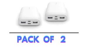 2X Belkin Power Bank (WHITE) batterie externe 10K - F8J267BTWHT. - Picture 1 of 6