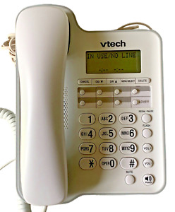 VTech CD1153 Speakerphone Caller ID/Call Waiting White Office