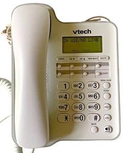VTech CD1153 Speakerphone Caller ID/Call Waiting White Office - Picture 1 of 6