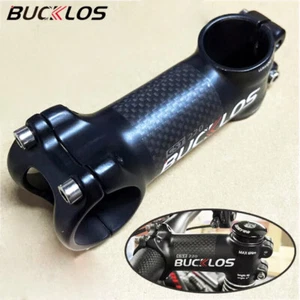 Fibra di carbonio + stelo manubrio alluminio 31,8 mm bici da strada/mountain bike ±6°/17 60-120 mm - Foto 1 di 14