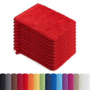 10er PACK Waschlappen 15x21 cm Waschhandschuhe 100% Baumwolle 500 Gr/m² - Bild 1 von 49